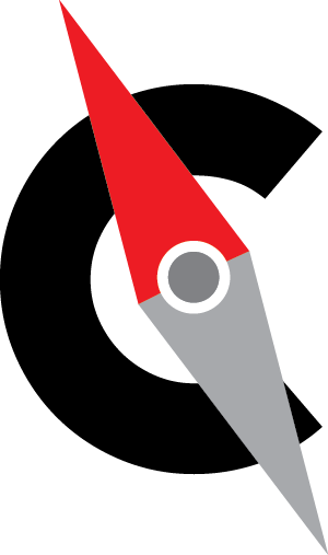 favicon al proiectului Bun in Cariera; litera C impreuna cu o busola